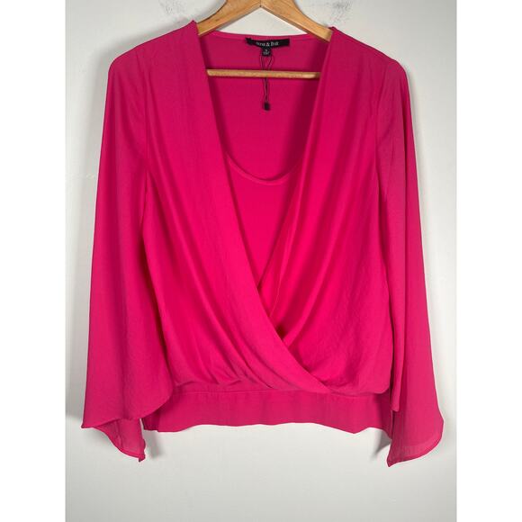 Strut & Bolt Womens Size S Pink Blouse Career Office Lightweight - Picture 1 of 10